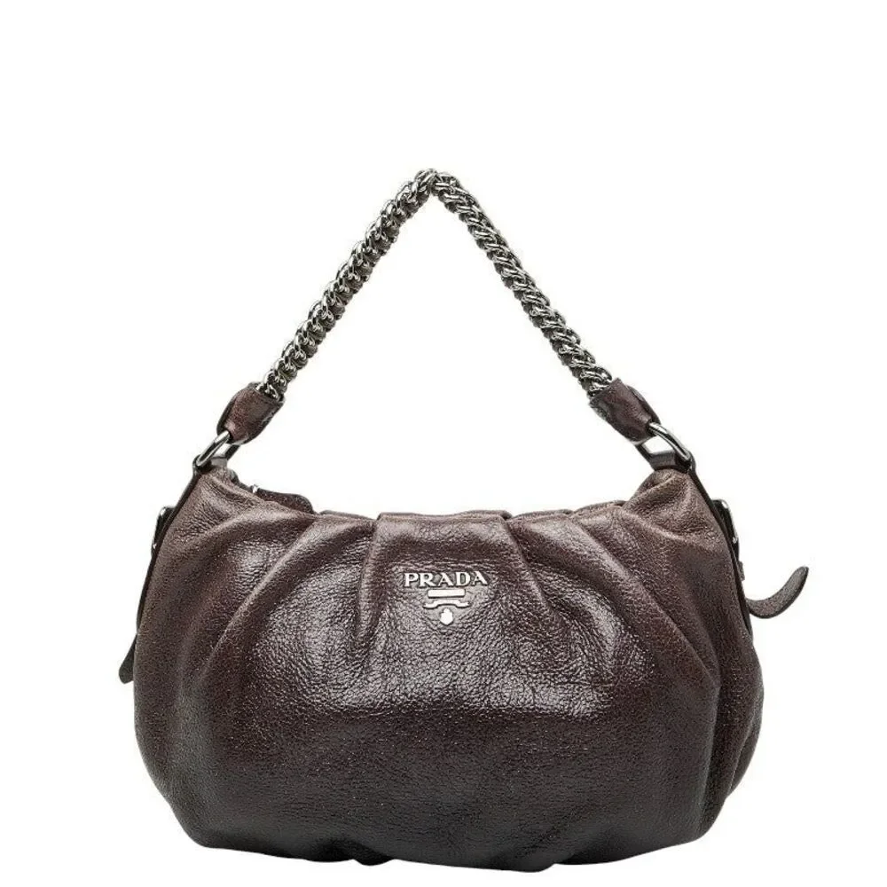 Prada Logo Chain One-Shoulder Bag